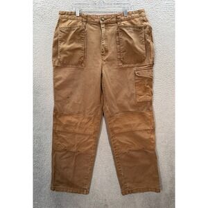 Wolverine Pants Mens 40x32 Brown Duck Canvas Carpenter Workwear Chore Barn
